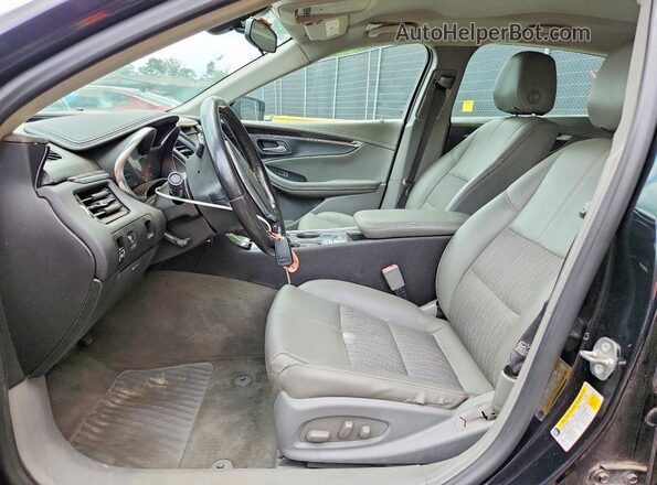 2G1105S38J9110982 2018 CHEVROLET IMPALA Black Вид салону спереду