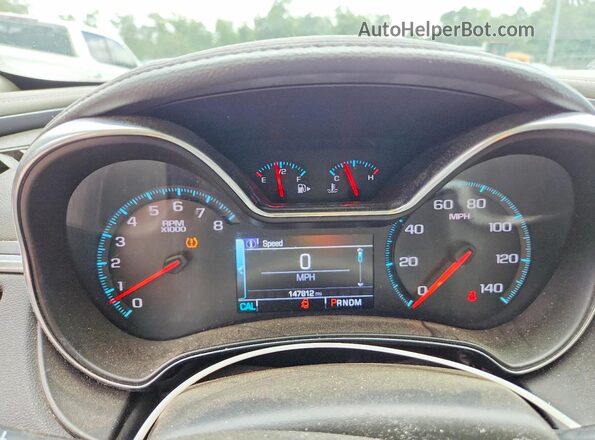 2G1105S38J9110982 2018 CHEVROLET IMPALA Black Вид щитка приладів