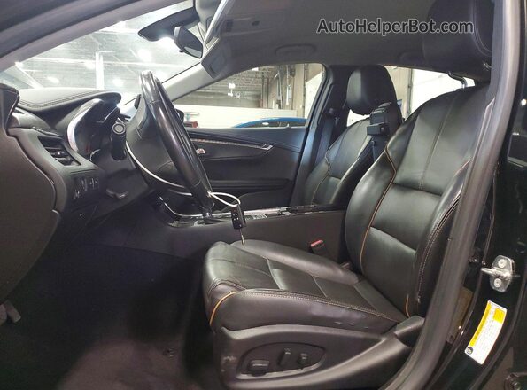 2G1105S38K9144874 2019 CHEVROLET IMPALA Черный Вид салона спереди