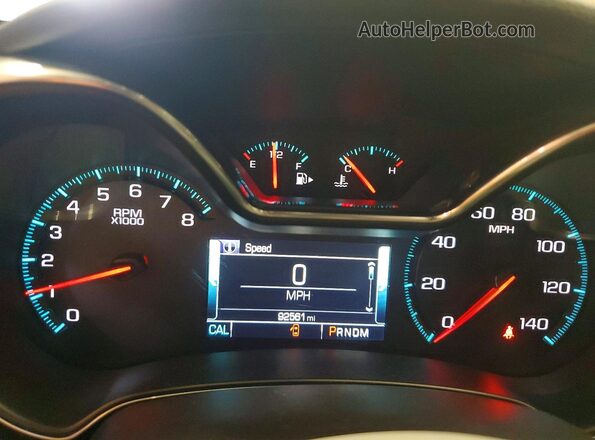 2G1105S38K9144874 2019 CHEVROLET IMPALA Черный Вид щитка приборов