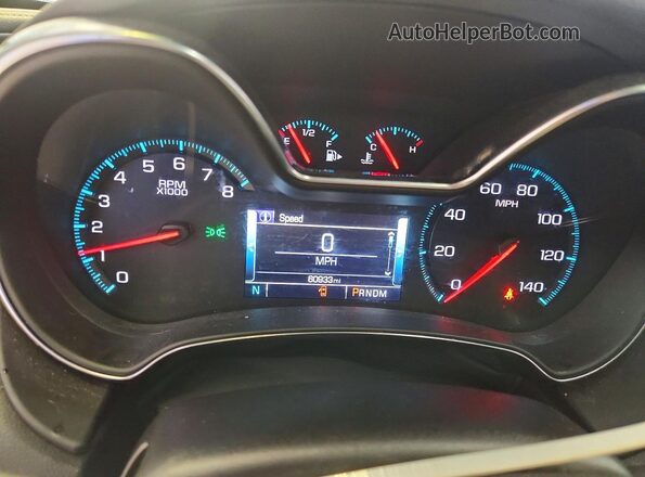 2G1105S39L9104787 2020 CHEVROLET IMPALA White Սարքավորումների վահանակի տեսք