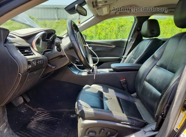 2G1105S3XH9107737 2017 CHEVROLET IMPALA Black Вид салону спереду