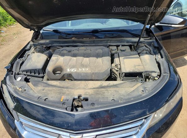2G1105S3XH9107737 2017 CHEVROLET IMPALA Black Вид задньої частини салону