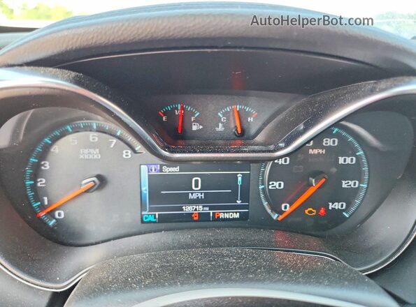 2G1105S3XH9117619 2017 CHEVROLET IMPALA Black ხელსაწყოთა პანელის ხედი