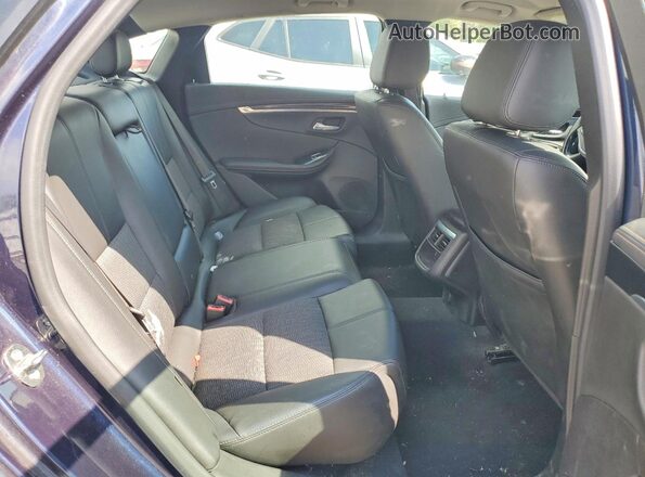 2G1105SA4H9178401 2017 CHEVROLET IMPALA Blue Rear seats view
