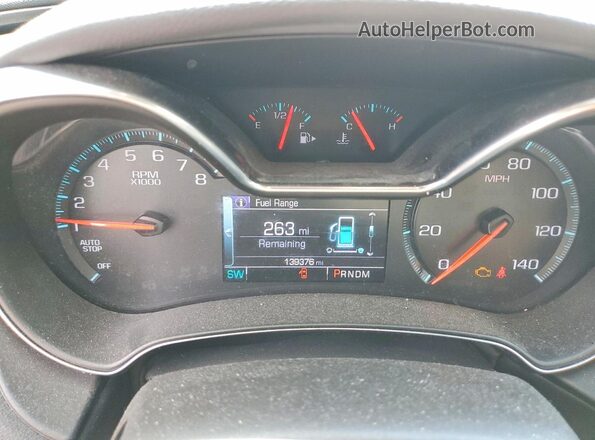 2G1105SA4H9178401 2017 CHEVROLET IMPALA Blue Instrument cluster view