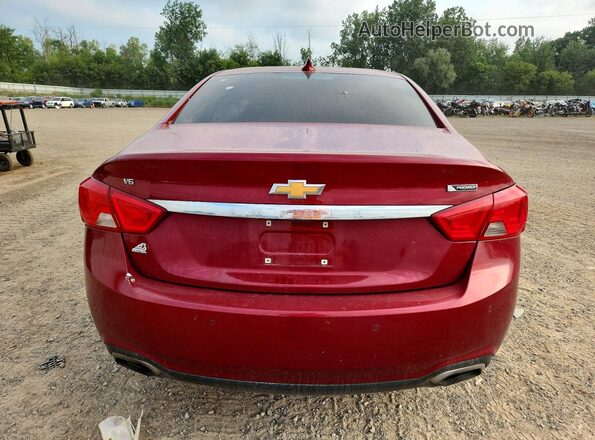2G1125S33J9150834 2018 CHEVROLET IMPALA Красный Вид сзади