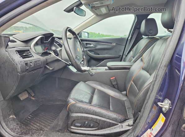 2G1125S35J9172463 2018 CHEVROLET IMPALA Blue Vista interior delantera