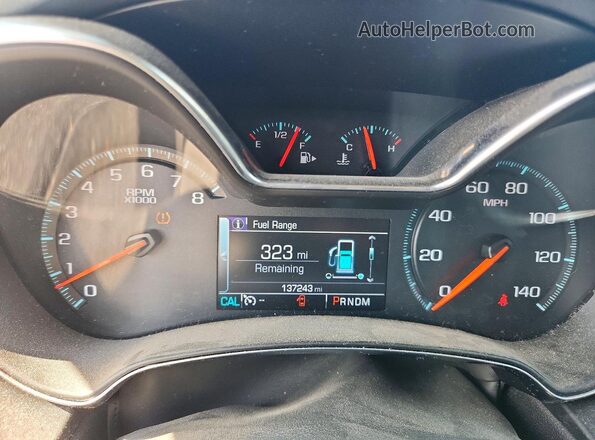 2G1125S36J9112823 2018 CHEVROLET IMPALA Black Widok zestawu wskaźników