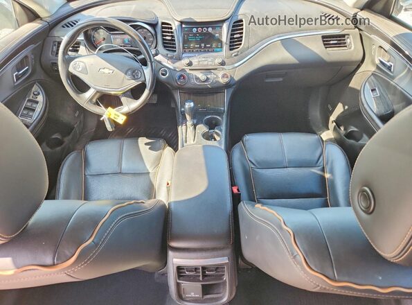 2G1125S36J9112823 2018 CHEVROLET IMPALA Black Widok deski rozdzielczej