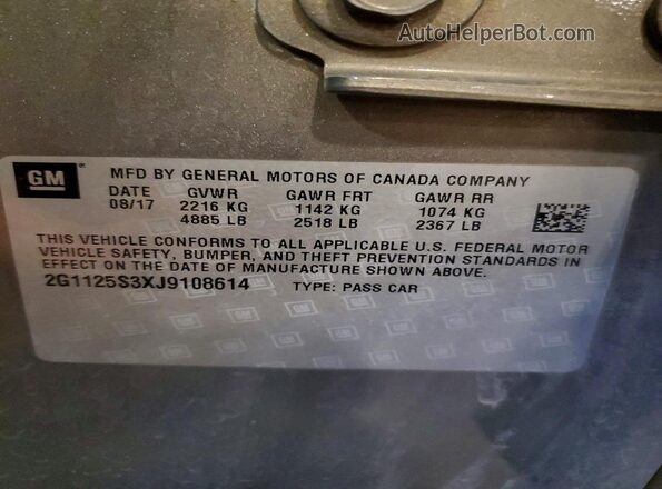2G1125S3XJ9108614 2018 CHEVROLET IMPALA Tan Շարժիչի բաժամունքի տեսք
