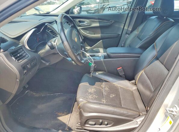 2G1145S30G9188721 2016 CHEVROLET IMPALA Серебряный Вид салона спереди