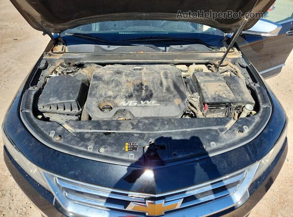 2G1145S30H9133882 2017 CHEVROLET IMPALA Black უკანა სალონის ხედი