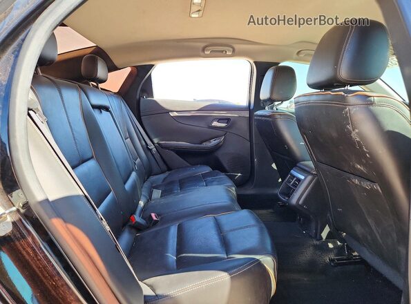 2G1145S30H9133882 2017 CHEVROLET IMPALA Black უკანა სავარძლების ხედი