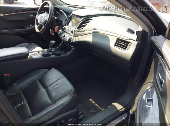 2G1145S31G9138751 2016 CHEVROLET IMPALA Black Вид салону спереду