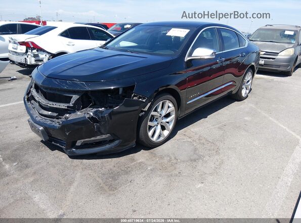 2G1145S32G9118024 2016 CHEVROLET IMPALA Black Przód lewy