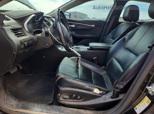 2G1145S33H9123993 2017 CHEVROLET IMPALA Черный Вид салона спереди