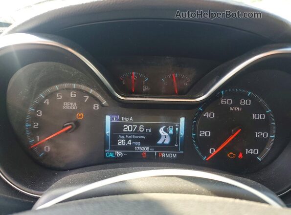 2G1145S39H9159607 2017 CHEVROLET IMPALA Black Вид щитка приладів