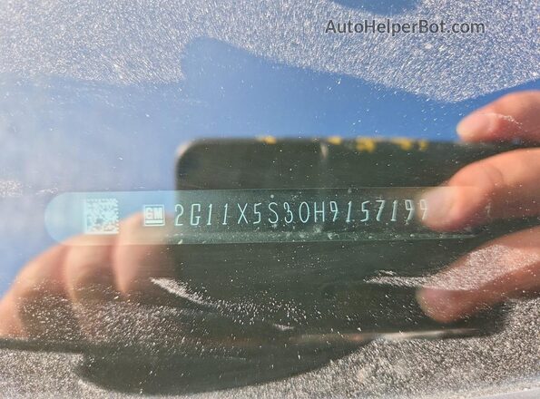 2G11X5S30H9157199 2017 CHEVROLET IMPALA Black ძრავის განყოფილების ხედი