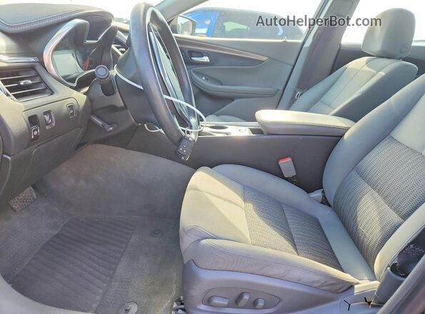2G11X5S30H9157199 2017 CHEVROLET IMPALA Black წინა სალონის ხედი