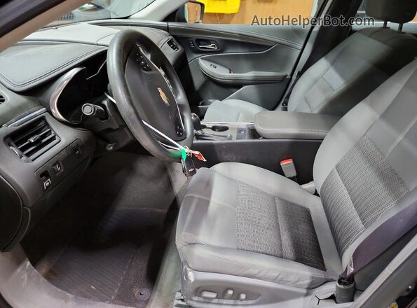2G11X5S37H9155160 2017 CHEVROLET IMPALA Black წინა სალონის ხედი