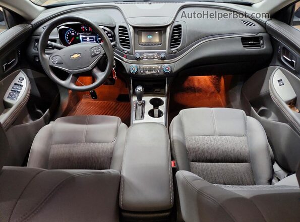 2G11X5S37H9155160 2017 CHEVROLET IMPALA Black წინა პანელის ხედი