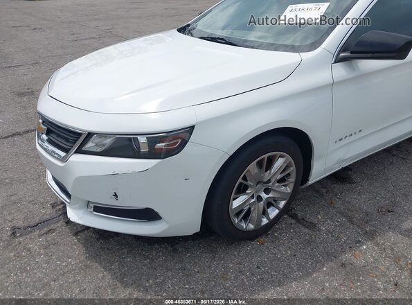 2G11X5SA0G9172248 2016 CHEVROLET IMPALA White Front view