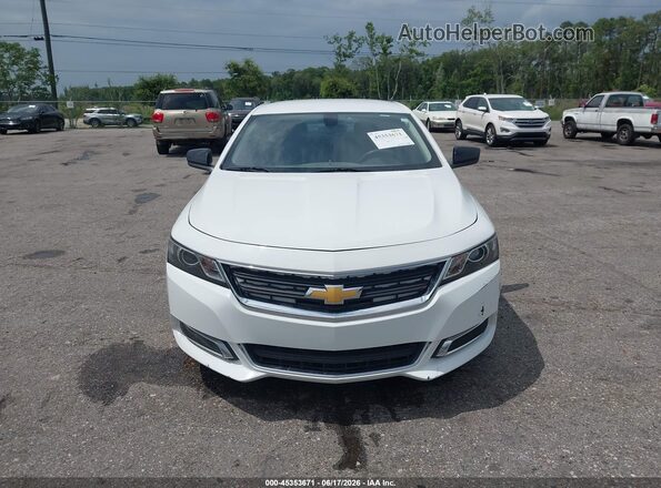 2G11X5SA0G9172248 2016 CHEVROLET IMPALA White Instrument cluster view