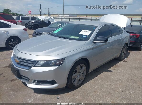 2G11X5SA1J9166174 2018 CHEVROLET IMPALA Серебряный Передняя левая четверть