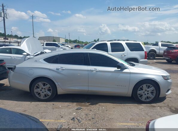 2G11X5SA1J9166174 2018 CHEVROLET IMPALA Серебряный Вид задней части салона