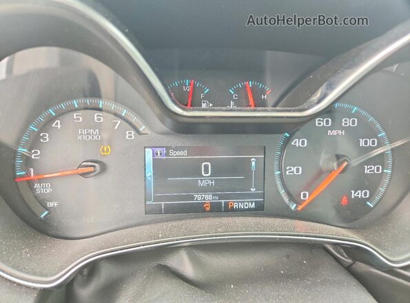 2G11X5SA2G9172459 2016 CHEVROLET IMPALA Silver Вид щитка приладів