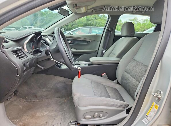 2G11X5SA2G9172459 2016 CHEVROLET IMPALA Silver Вид салону спереду