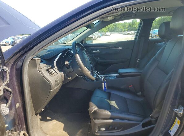2G11Z5S30K9104939 2019 CHEVROLET IMPALA Синий Вид салона спереди