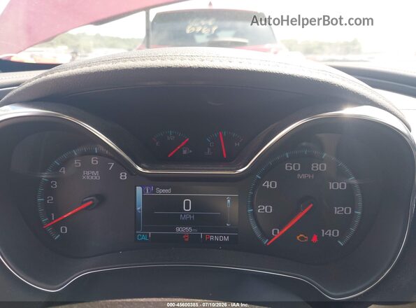 2G11Z5S35L9103612 2020 CHEVROLET IMPALA Red უკანა სავარძლების ხედი