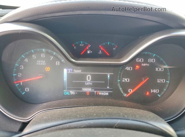 2G11Z5S38K9101982 2019 CHEVROLET IMPALA Red Instrument cluster view