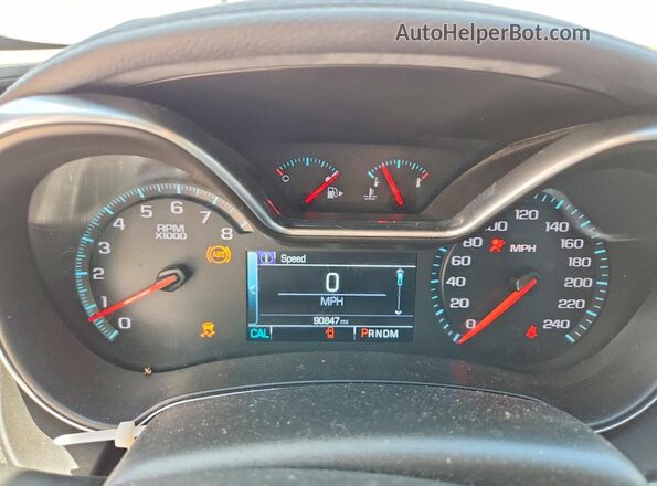2G11Z5S3XK9137432 2019 CHEVROLET IMPALA White Вид щитка приладів