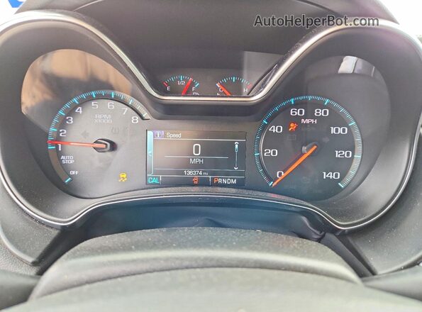 2G11Z5SA3K9142485 2019 CHEVROLET IMPALA Blue Вид щитка приладів
