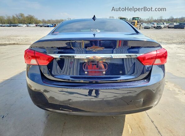 2G11Z5SA7H9166331 2017 CHEVROLET IMPALA Blue Вид ззаду
