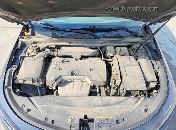 2G11Z5SA7H9166331 2017 CHEVROLET IMPALA Blue Вид задньої частини салону