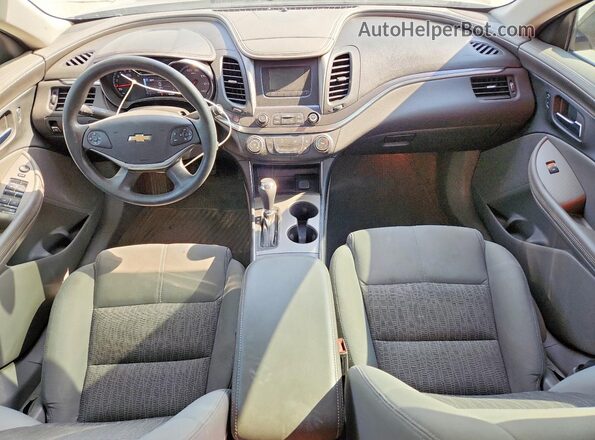 2G11Z5SA7H9166331 2017 CHEVROLET IMPALA Blue Вид панелі приладів