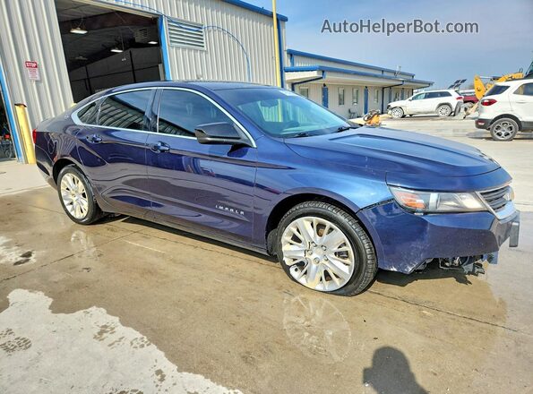 2G11Z5SA7H9166331 2017 CHEVROLET IMPALA Blue Передня права чверть