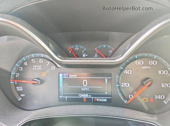 2G11Z5SA7H9166331 2017 CHEVROLET IMPALA Blue Вид щитка приладів