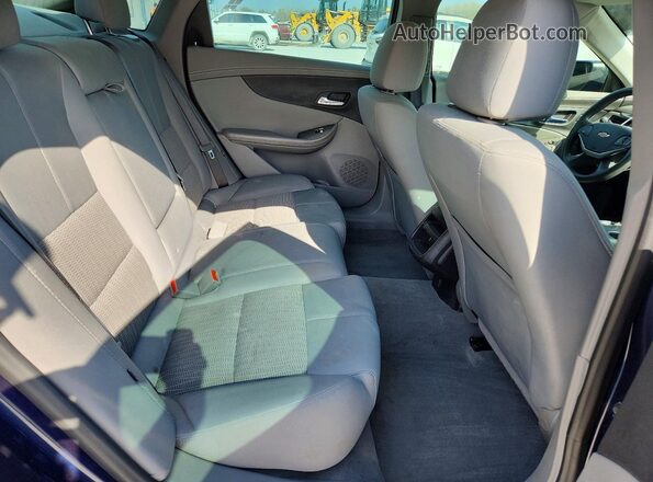 2G11Z5SA7H9166331 2017 CHEVROLET IMPALA Blue Вид задніх сидінь