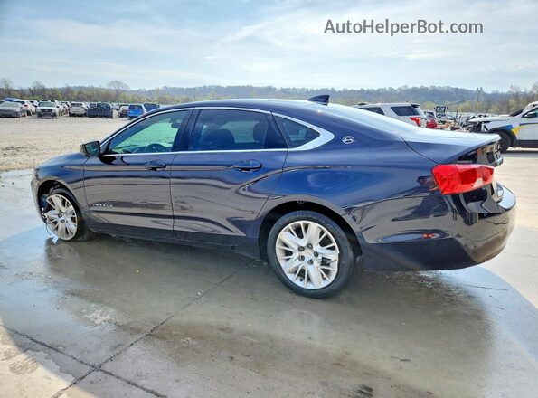 2G11Z5SA7H9166331 2017 CHEVROLET IMPALA Blue Задня ліва чверть