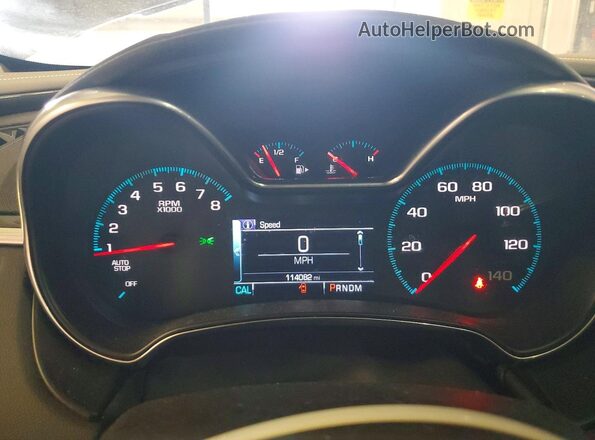 2G11Z5SA8K9147231 2019 CHEVROLET IMPALA Black Widok zestawu wskaźników