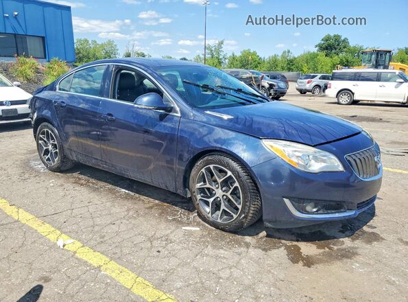 2G4G35EX3G9203484 2016 BUICK REGAL Синий Передняя правая четверть