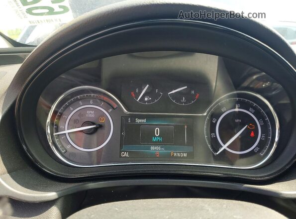 2G4G35EX3G9203484 2016 BUICK REGAL Синий Вид щитка приборов