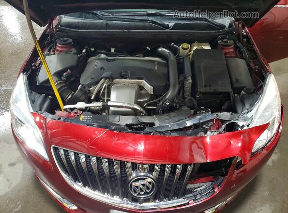 2G4G35EX9G9179112 2016 BUICK REGAL Red უკანა სალონის ხედი
