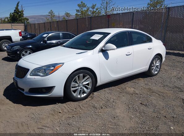 2G4GK5EX0G9172617 2016 BUICK REGAL White Vista tres cuartos delantera izquierda