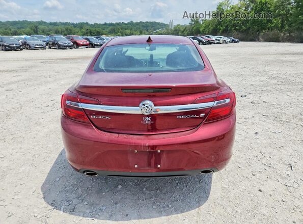 2G4GK5EX1G9139156 2016 BUICK REGAL Maroon Հետևի տեսք